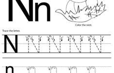 Tracing Letter N Worksheets For Preschool TracingLettersWorksheets