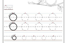 Tracing Letter O Worksheets Activity Shelter