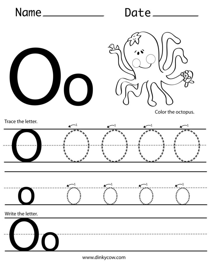Letter O Tracing