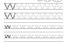 Tracing Letter W Worksheet