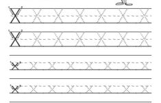 Tracing Letter X Worksheet