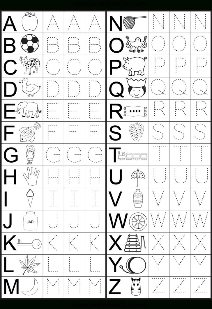 Letter And Number Tracing Worksheets