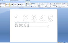 Tracing Letters Font In Microsoft Word TracingLettersWorksheets