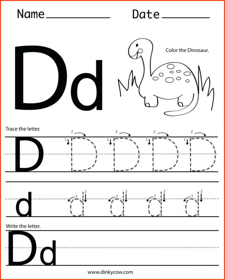 Letter Tracing Worksheets For 3 Year Olds