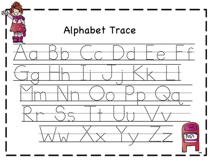 Tracing Letters For Girl Letter Worksheets For Preschool Alphabet 