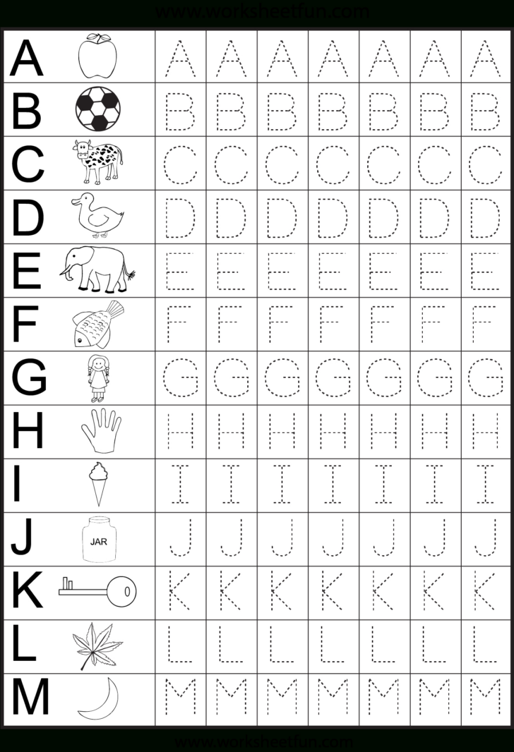 Free Printable Tracing Worksheets For Kindergarten