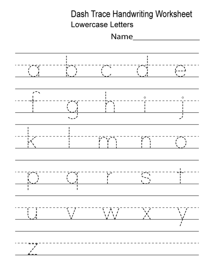 Lower Case Letter Tracing Printables