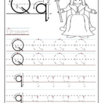 Tracing Page Of The Letter Q Worksheets In 2020 Alphabet Worksheets