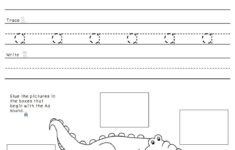 Tracing The Letter A Free Printable Activity Shelter