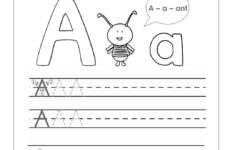 Tracing The Letter A Free Printable Activity Shelter