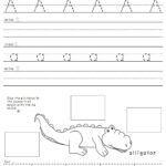 Tracing The Letter A Free Printable Activity Shelter