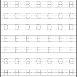 Tracing Uppercase Letters Capital Letters 3 Worksheets FREE