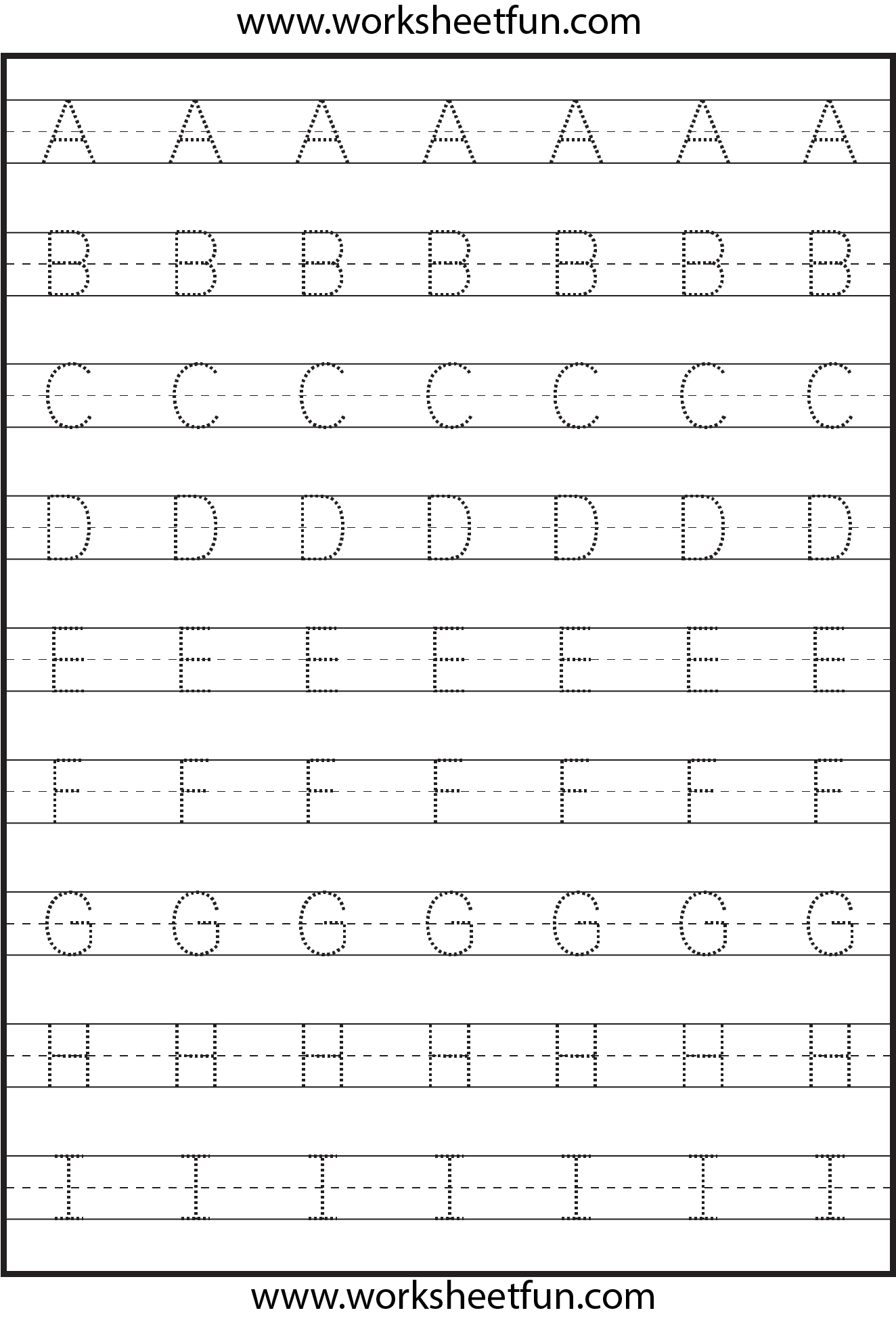 Letter Tracing Worksheet Printable Letter Tracing Worksheets