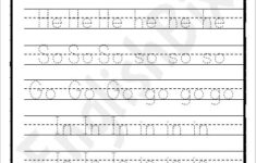 Two Letter Words Tracing Worksheets EnglishBix