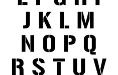 Uppercase Alphabet Stencil Letter Set Woo Jr Kids Activities