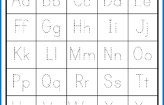 Uppercase And Lowercase Letter Tracing Worksheets Name Tracing