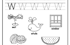 Uppercase Letter W Free Printable Worksheet Preschool Crafts