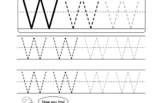 Uppercase Letter W Tracing Worksheet Doozy Moo