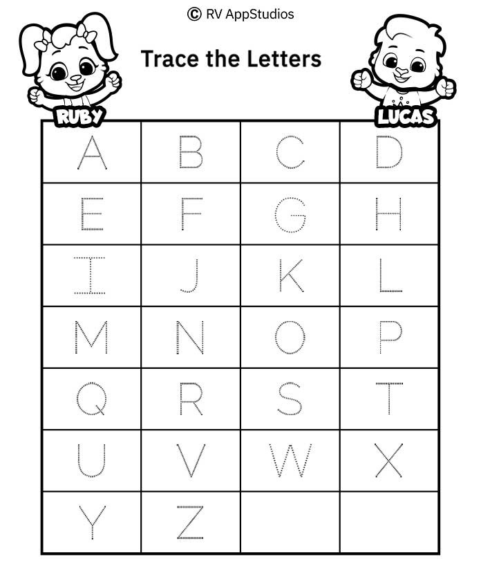 Uppercase Letters FREE Printable Worksheets