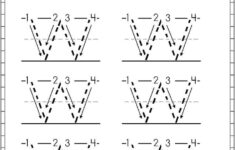 W Trace JPG Preschool Letters Be My Teacher Letter W Worksheets