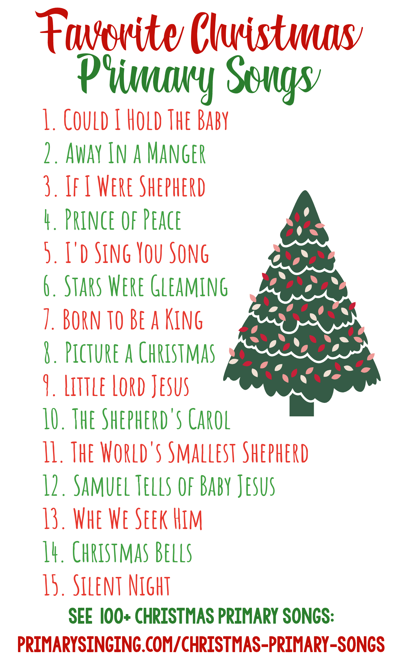 100+ Christmas Primary Songs For Singing Time - Primary Singing throughout Alphabetical Christmas Songs