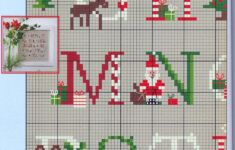 44 - Country-Hearts Wiehnachten - Auroraten for Christmas Alphabet Cross Stitch Patterns