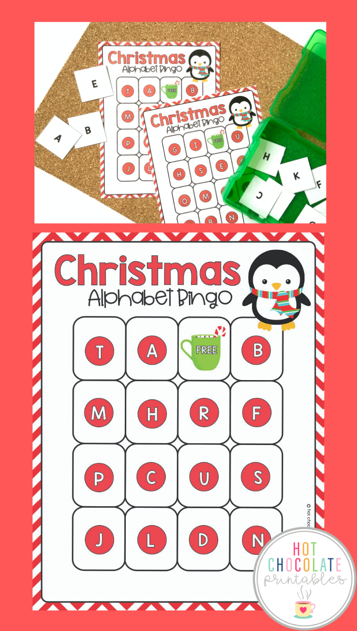 Alphabet Bingo - Christmas Theme throughout Christmas Alphabet Bingo