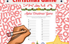 Alphabet Christmas Game, Instant Download, Digital Download throughout Alphabet Christmas Game