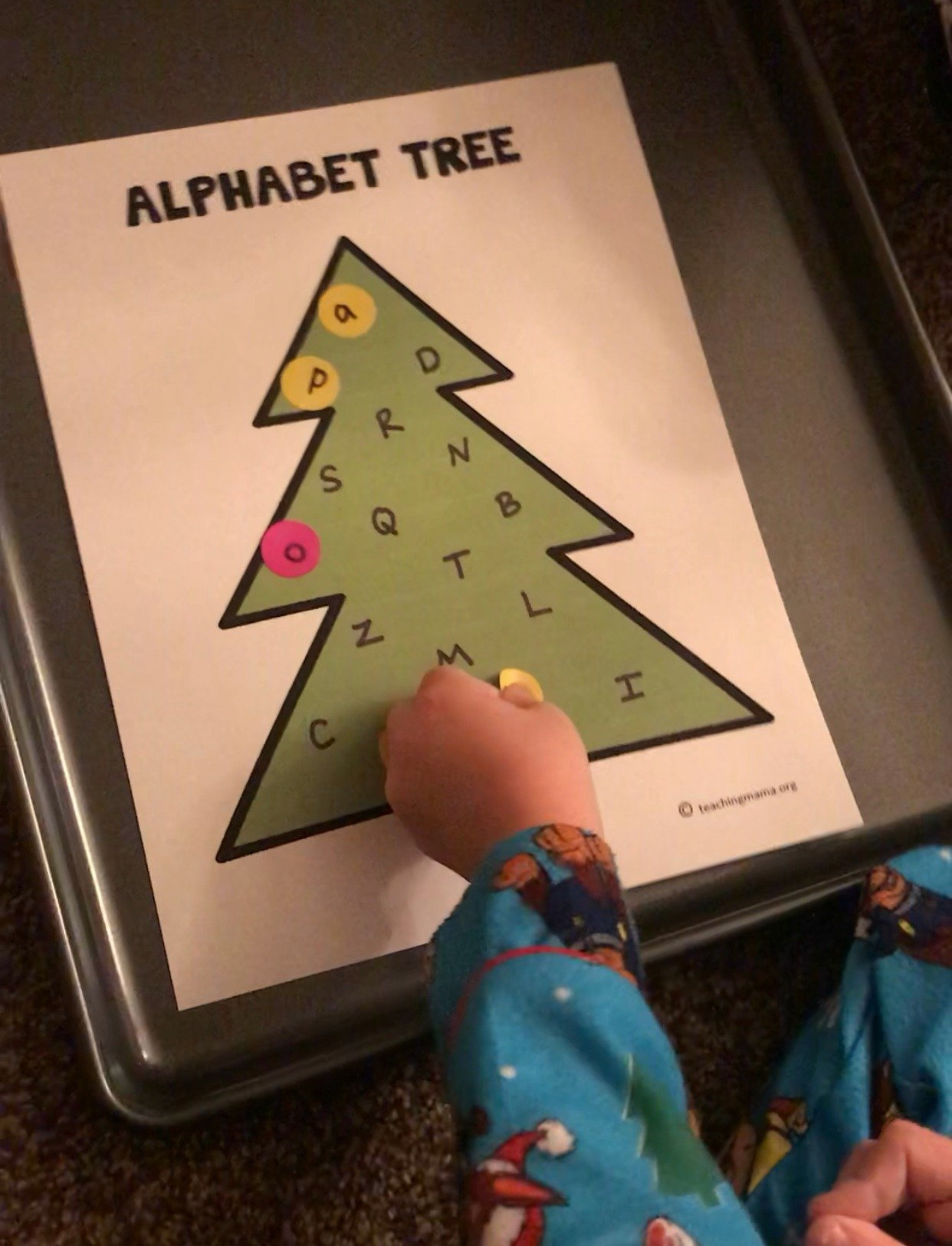 Alphabet Christmas Tree - Teaching Mama within Alphabet Christmas Tree Printable