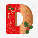 Alphabet D Vector Hd Images, Letter D Cookie Alphabet With For Christmas Alphabet Letter D