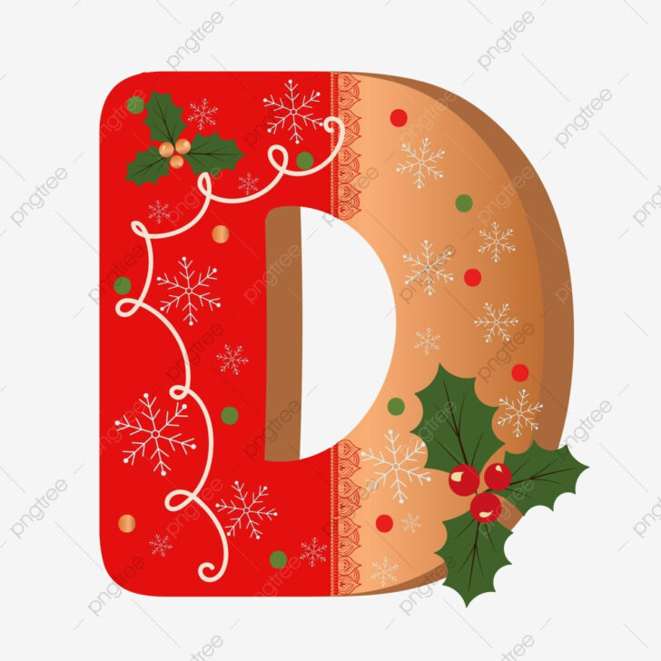 Christmas Alphabet Letter D