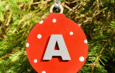 Alphabet Letter Bauble Christmas Tree Decorationcraft Heaven throughout Alphabet Letter Christmas Tree Ornaments