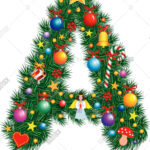 Alphabet Letter   Vector & Photo (Free Trial) | Bigstock Within Christmas Alphabet Letter A