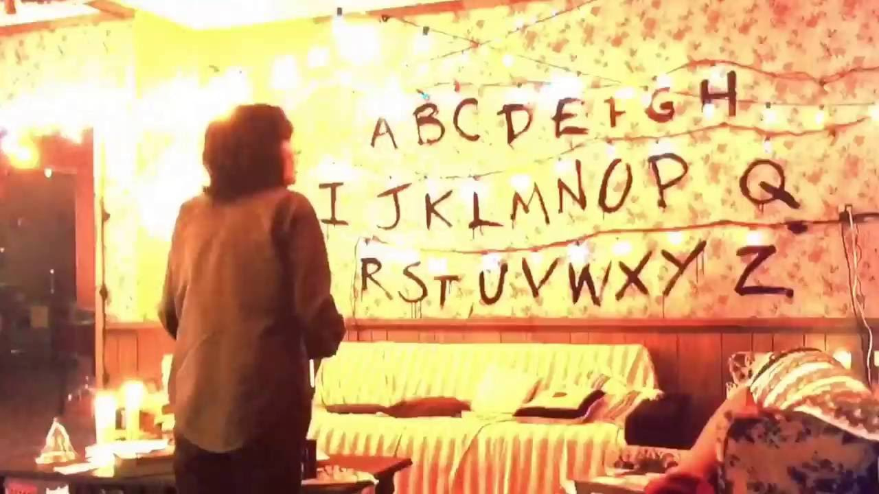 Alphabet Wall - Stranger Things pertaining to Stranger Things Christmas Lights Alphabet