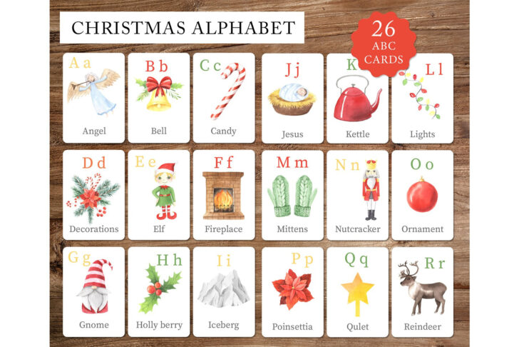 Christmas Alphabet Flashcards