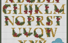 Christmas Abc Cross Stitch Pattern Pdf Instant Download inside Christmas Cross Stitch Alphabet Free