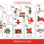 Christmas Alphabet Cards, Abc Preschool Flash Cards, Printable Intended For Christmas Alphabet Flashcards