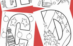 Christmas Alphabet Coloring Book — Stevie Doodles in Christmas Alphabet Coloring