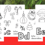 Christmas Alphabet Coloring Pages: Free Printable For Kids Of All Pertaining To Christmas Alphabet Coloring