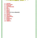 Christmas Alphabet: English Esl Worksheets Pdf & Doc Inside Christmas Alphabet Answers