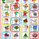 Christmas Alphabet   Esl Worksheetkatiana With Regard To Christmas Words For Every Letter Of The Alphabet