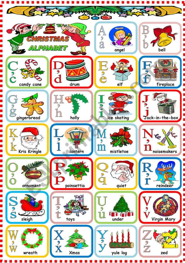 Christmas Words For Every Letter of the Alphabet