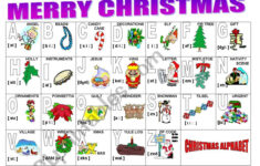 Christmas Alphabet - Esl Worksheetmilagrin for Christmas Phonetic Alphabet