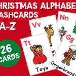 Christmas Alphabet Flashcards   Etsy In Christmas Alphabet Flashcards