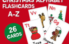 Christmas Alphabet Flashcards - Etsy in Christmas Alphabet Flashcards