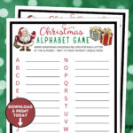 Christmas Alphabet Game / Christmas A Z List / Christmas Party In Alphabet Christmas Game