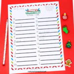 Christmas Alphabet Game For Easy Holiday Fun (Free Printable) Within Christmas Alphabet Game Answers