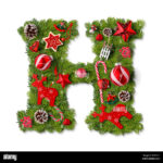 Christmas Alphabet Hi Res Stock Photography And Images   Alamy Inside Alphabet Letters Christmas Design