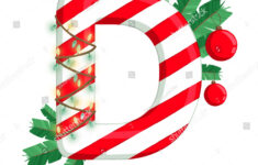 Christmas Alphabet Illustration Letter D Tree Stock Illustration within Christmas Alphabet Letter D