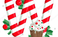 Christmas Alphabet Illustration Letter W Tree Stock Illustration regarding Christmas Alphabet Letter W